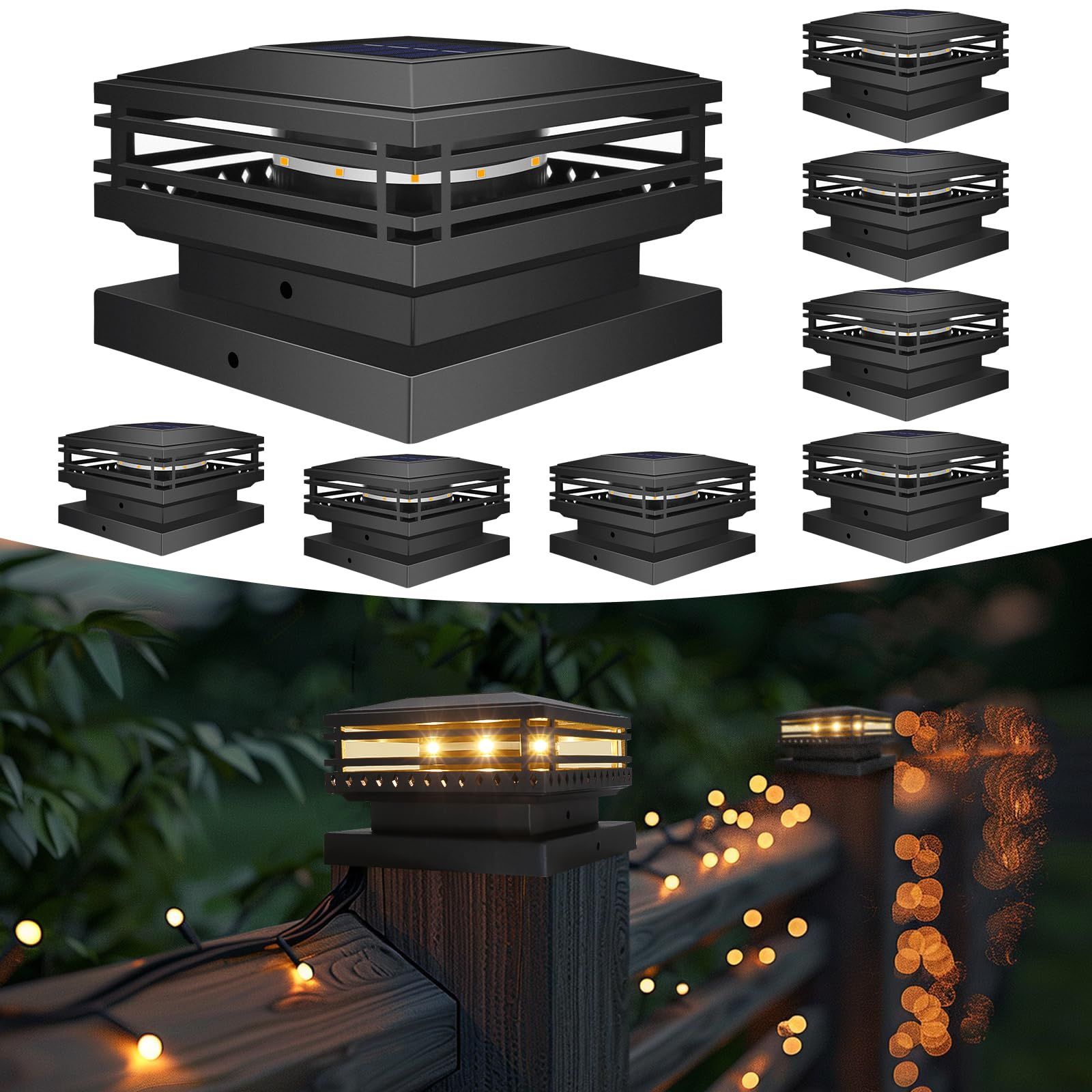 8 Fence Post Lights