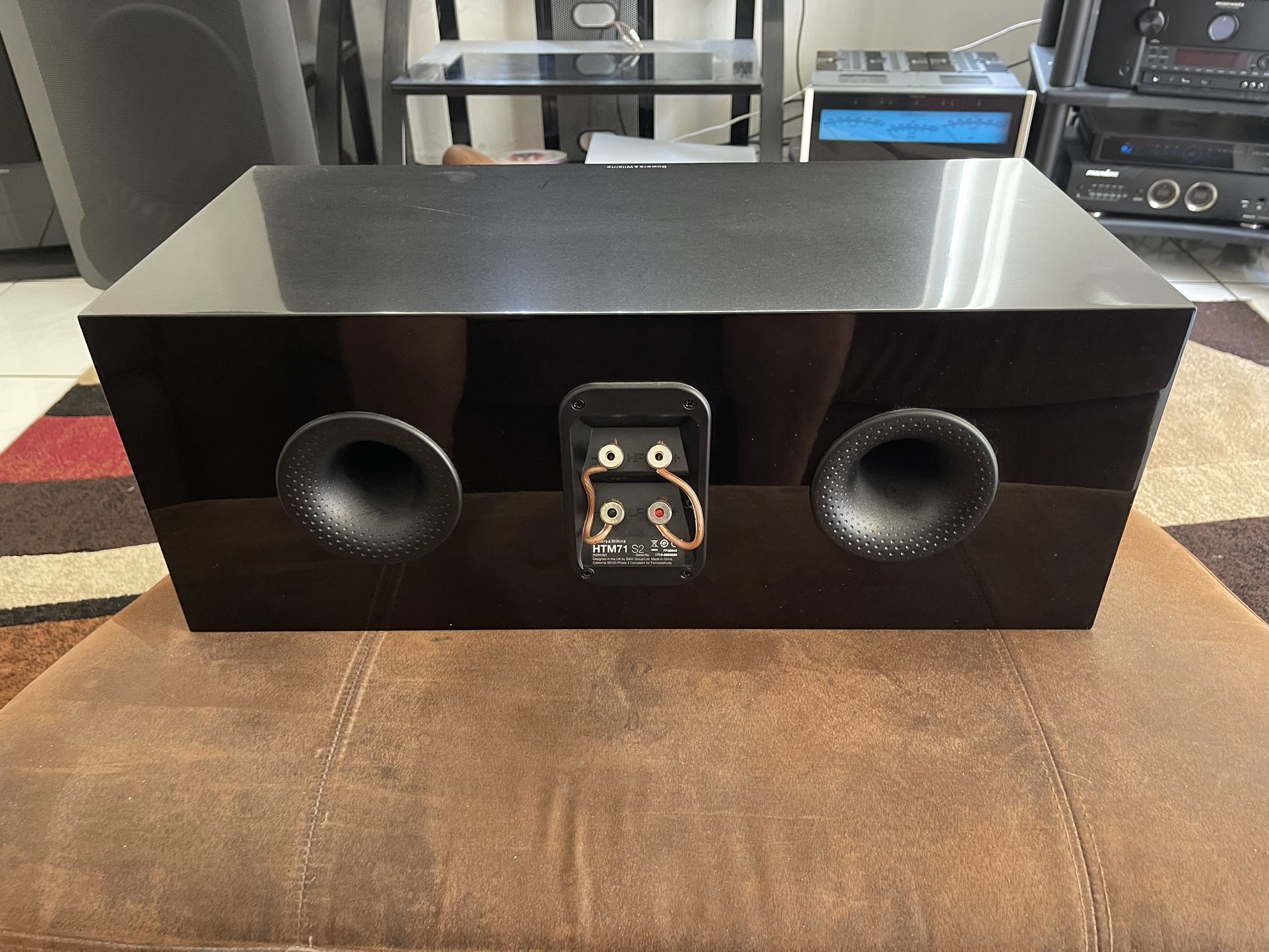 B&W HTM71 S2 Audiophile Quality Center Channel Speaker Gloss Black
