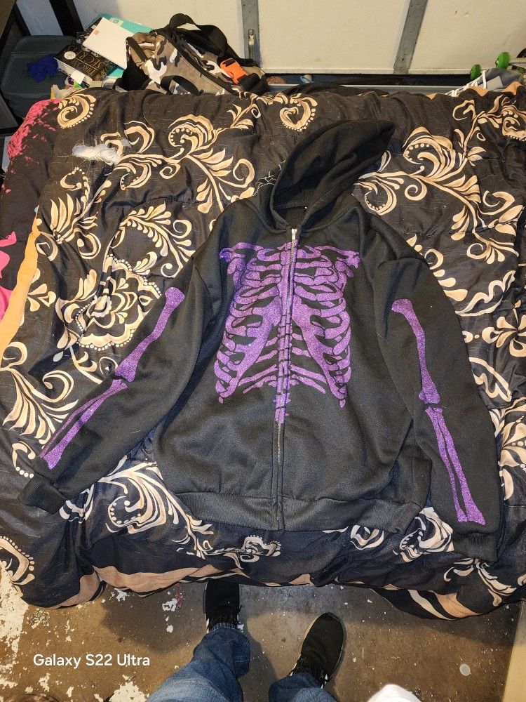 Purple Skeleton Hoodie