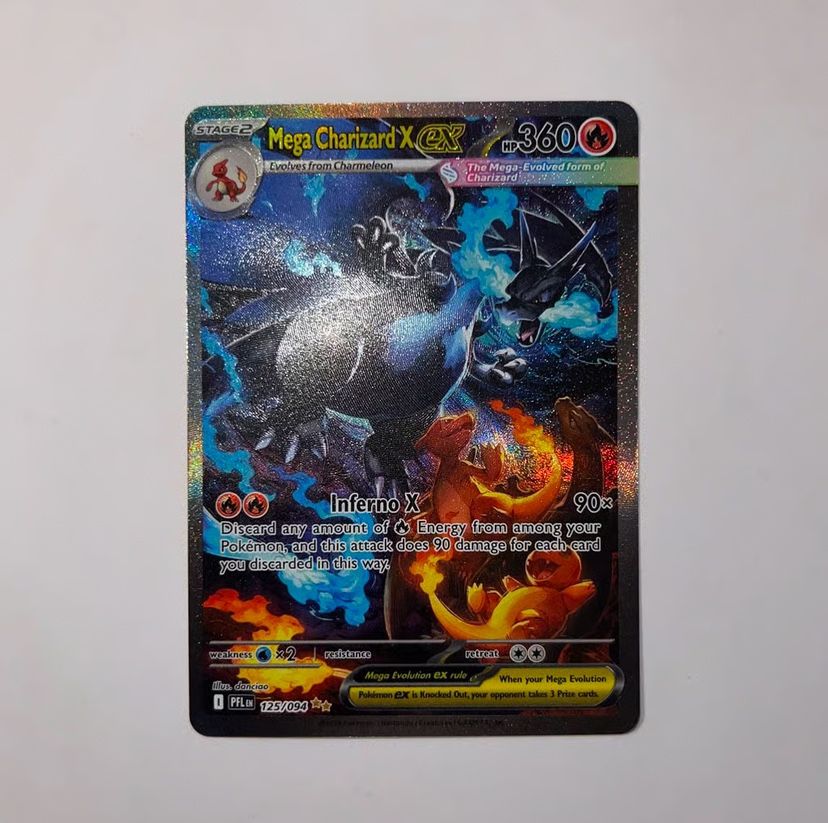Pokemon Mega Charizard x ex 125/094 Phantasmal Flames Special Illustration Rare