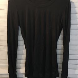 Black Long Sleeve Shirt, Small 