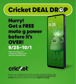 Free  Moto G Power!