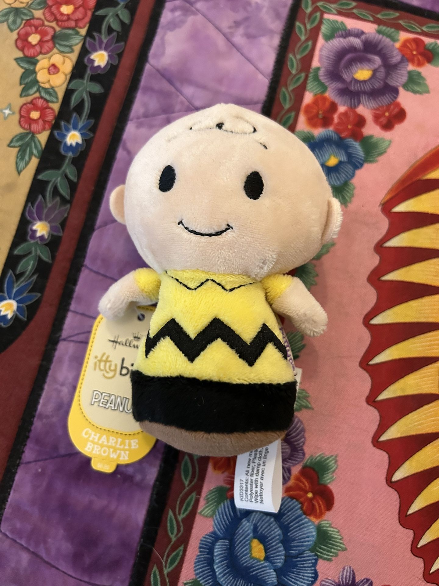 Hallmark Itty Bittys Retired Peanuts Characters Charlie Brown Plush New with Tag