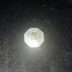 Vintage 18kt Gold and Sterling Silver Brooch / Pendant Made In Peru 