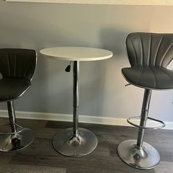 Bar table and stools 