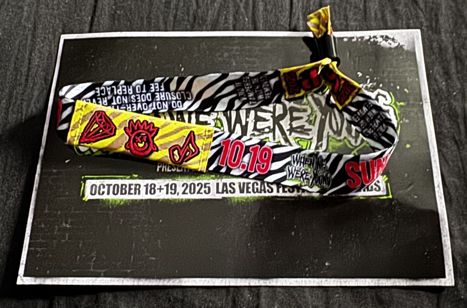 Sunday VIP Tickets When We We're Young 2025