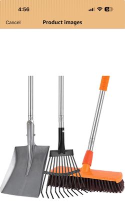 Chicken Poop Scooper Shovel Rake Scrub Brush for Chicken Coop Supplies Accessories for Cleaning