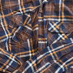 Club Room Men's Long Sleeve Shirt Size XXL, Brown