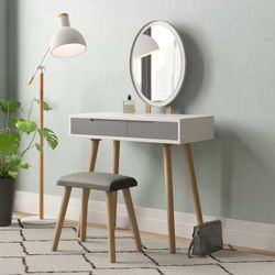 New Modern Girls Vanity W Mirror