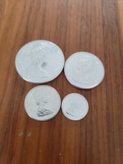1965 Canadian Silver Coins BU