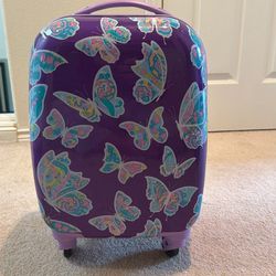 Girls suitcase - butterflies