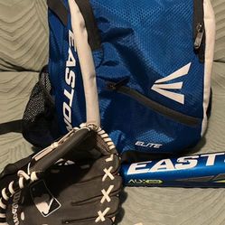 Baseball Bag, Bat And That'll Glove