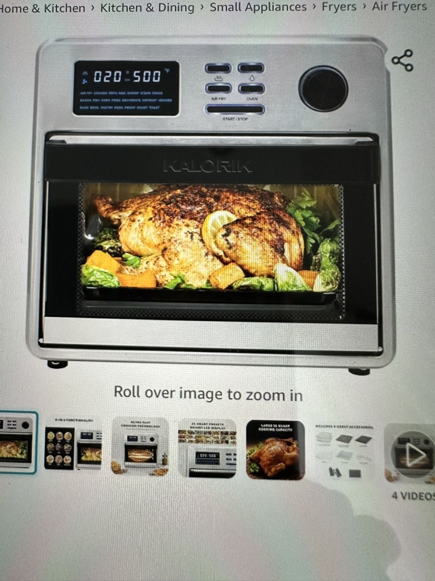 Kalorik Max Digital 16 Quart Air Fryer Oven