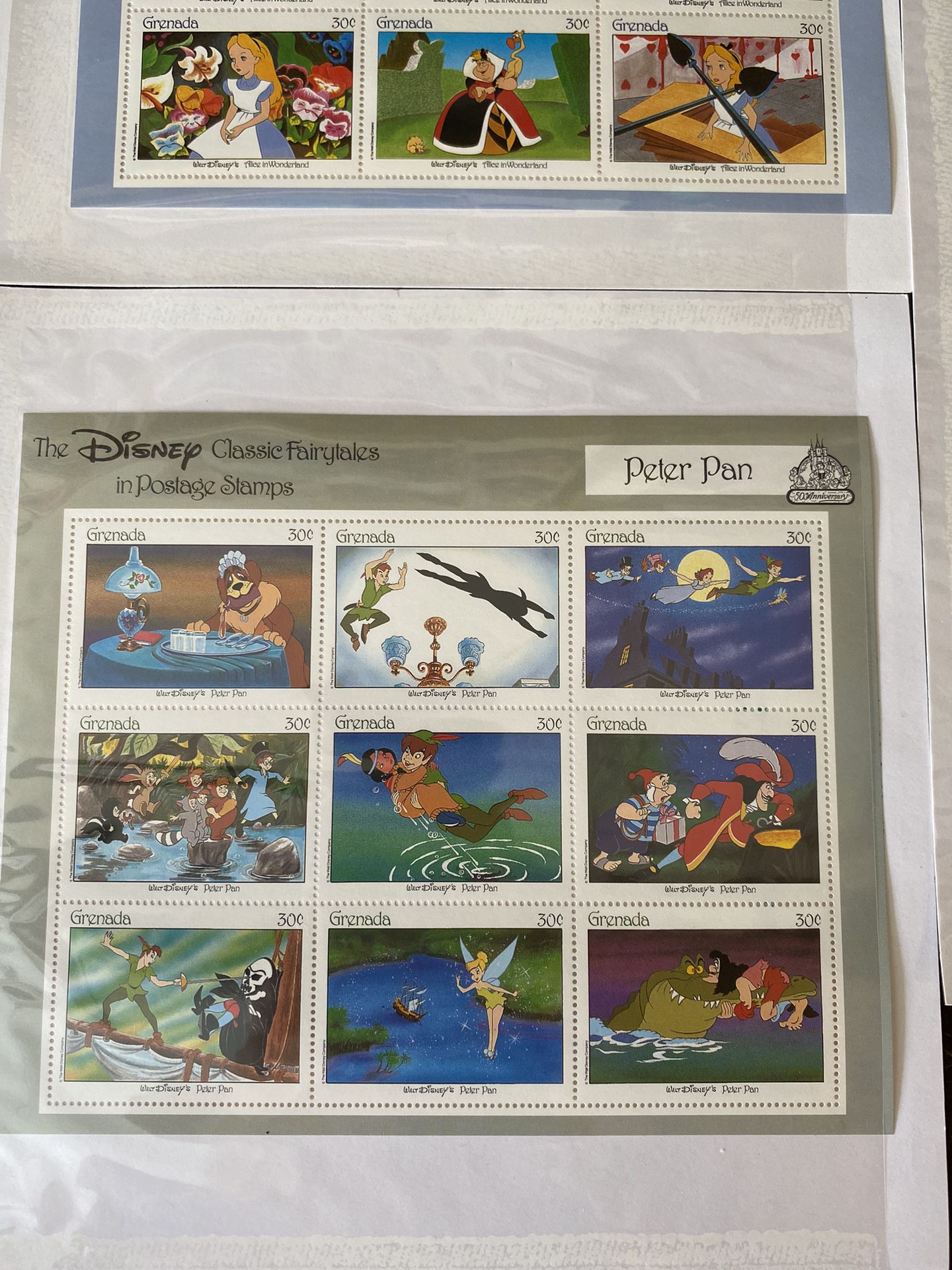 The Disney Classic Fairytales in Postage Stamps