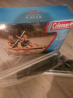 Coleman 2 person sit on top inflatable kayak