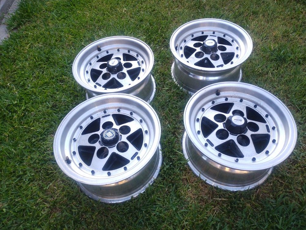 14 Inch Wheels 5-4.5 Or 5 -+114 All Are 8 Inch Wide Good Condition