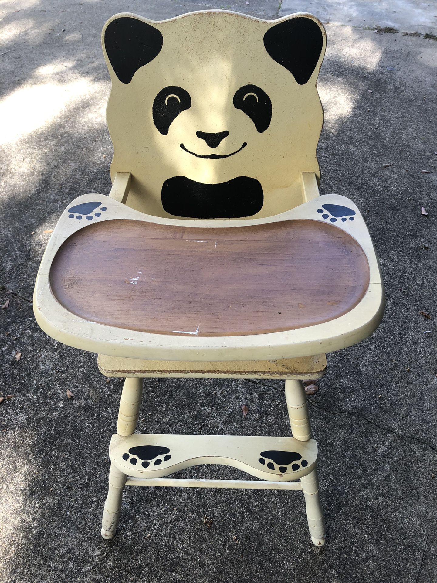High Chair Solid Wood ( Antique)