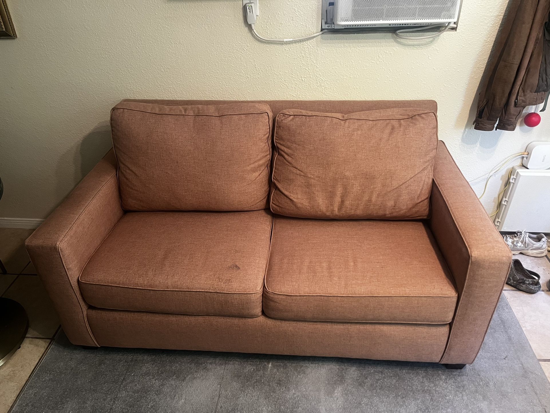 66” West Elm Loveseat Couch