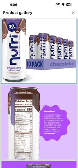 Nurri Chocolate Milk Shake 10 Pack