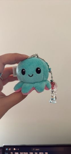 Stuffed octopus bag charm