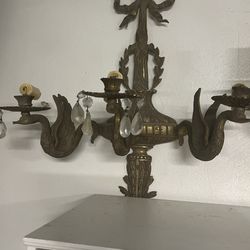 Antique Swan Lights  Pair (2)