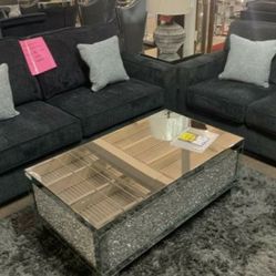 Altari Blueish gray sofa and loveseat $10 down leasing