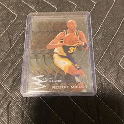 Reggie Miller Slick Silver Basketball Card