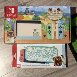 New Nintendo Switch Animal Crossing New Horizons Edition