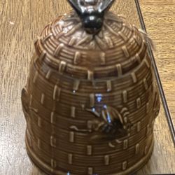 Vintage Honey Pot With Lid 