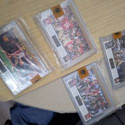 1995 Upper Deck Joe Montana Super Bowl Series  49ers  NFL Oversized Set of 4 UDA