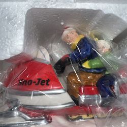 Dept 56 Snow Village - Sno-Jet Snowmobile Figure 