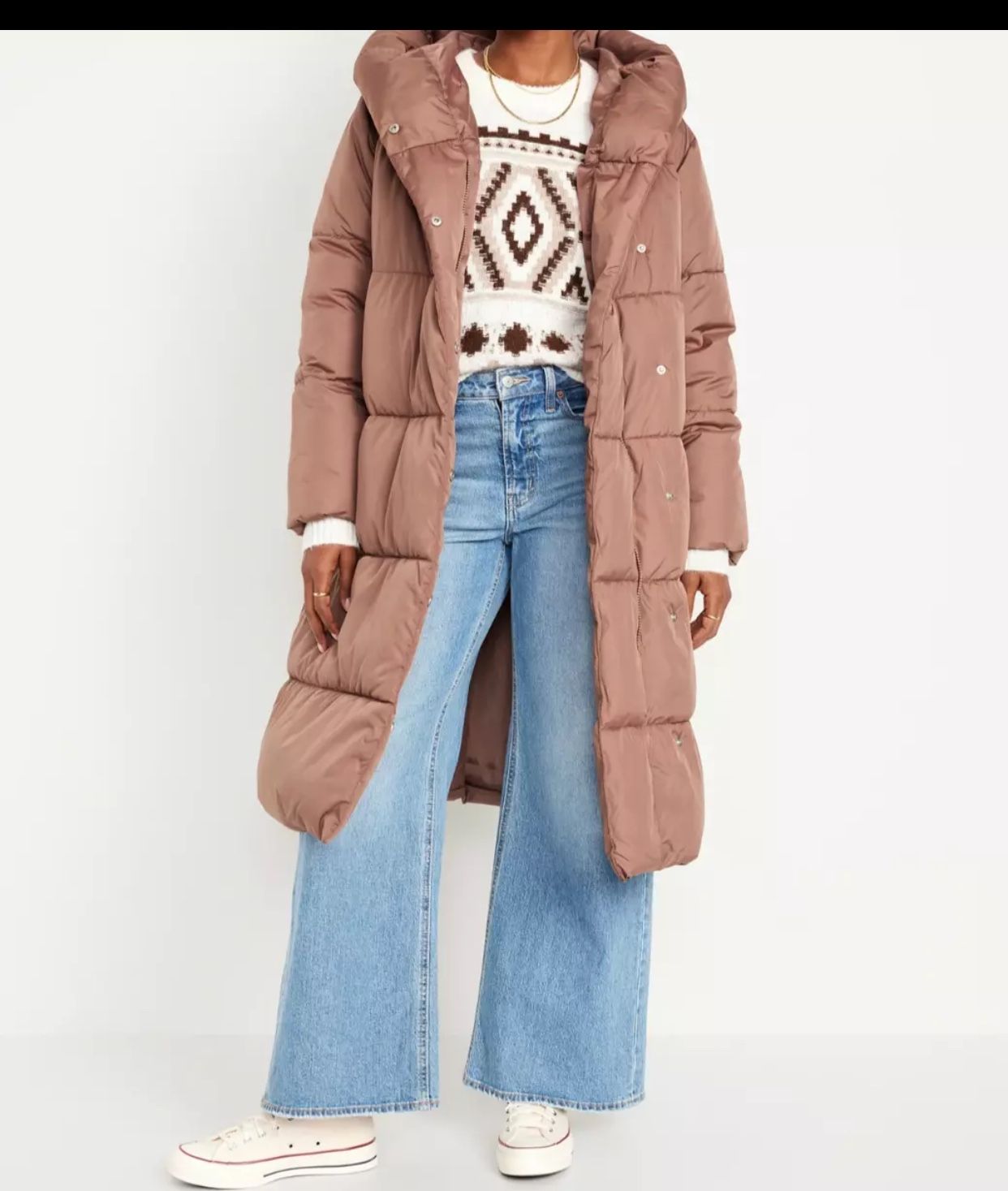 OLD NAVY Most Popular Women's Water Resistant Long Hooded Puffer