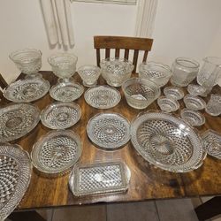 Vintage Anchor Hocking Wexford Glassware 