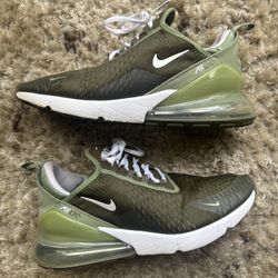 Nike Air Max 270 Medium Olive White Oil Green Men Size 11.5 