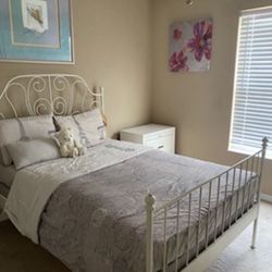 IKEA Frame Bed $100 And Night Stand $50