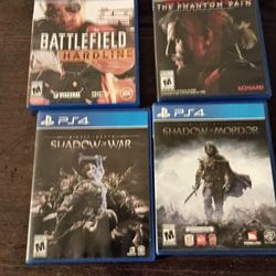 PS4 Game Lot.