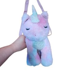 Plush Unicorn Toddler Purse | Cute Kids Bag | Soft Stuffed Animal Handbag