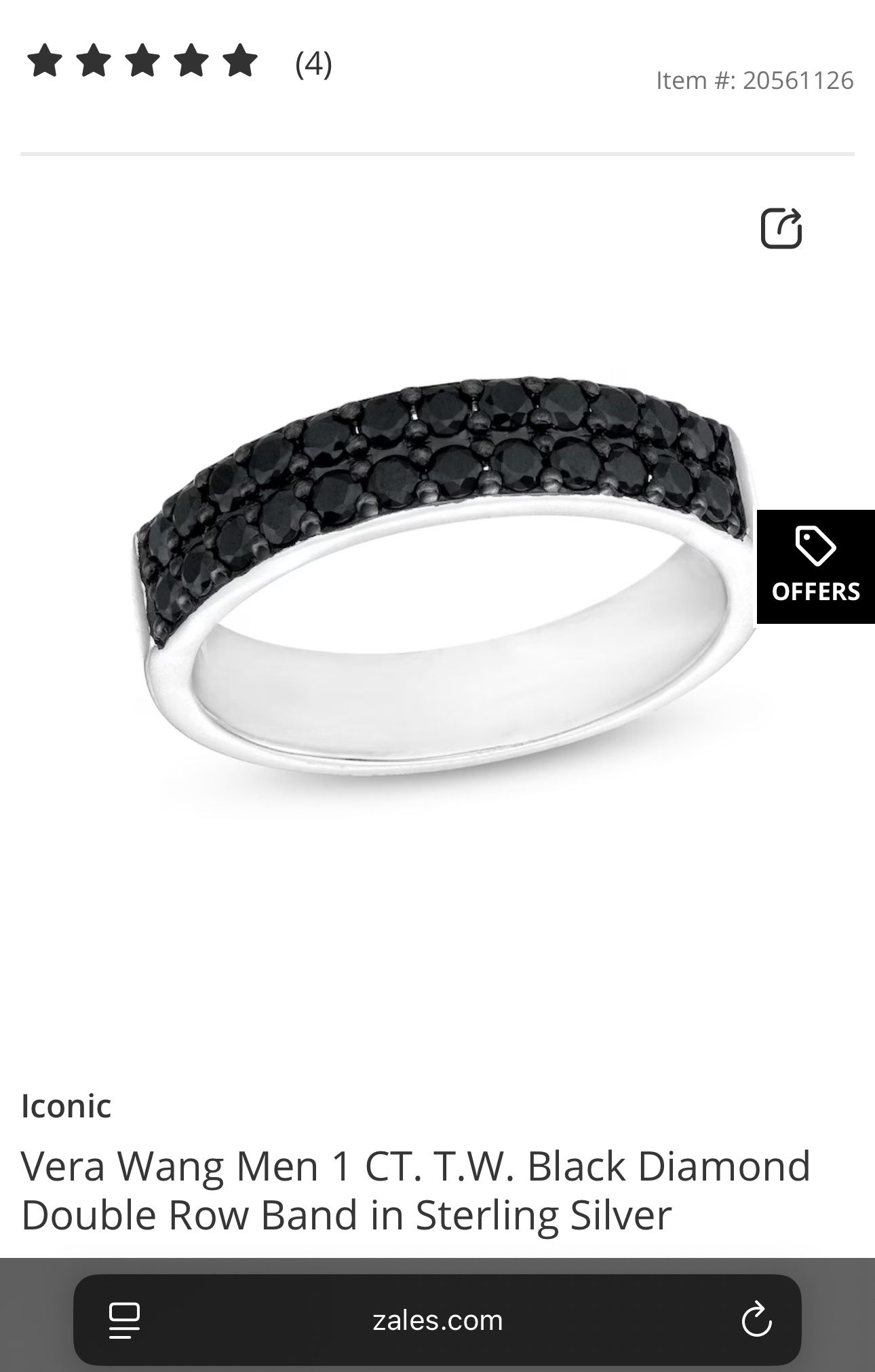 Vera Wang Men Ring