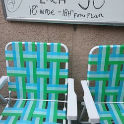 Set Of 2 Beach Chairs 2 Sillas De Playa 