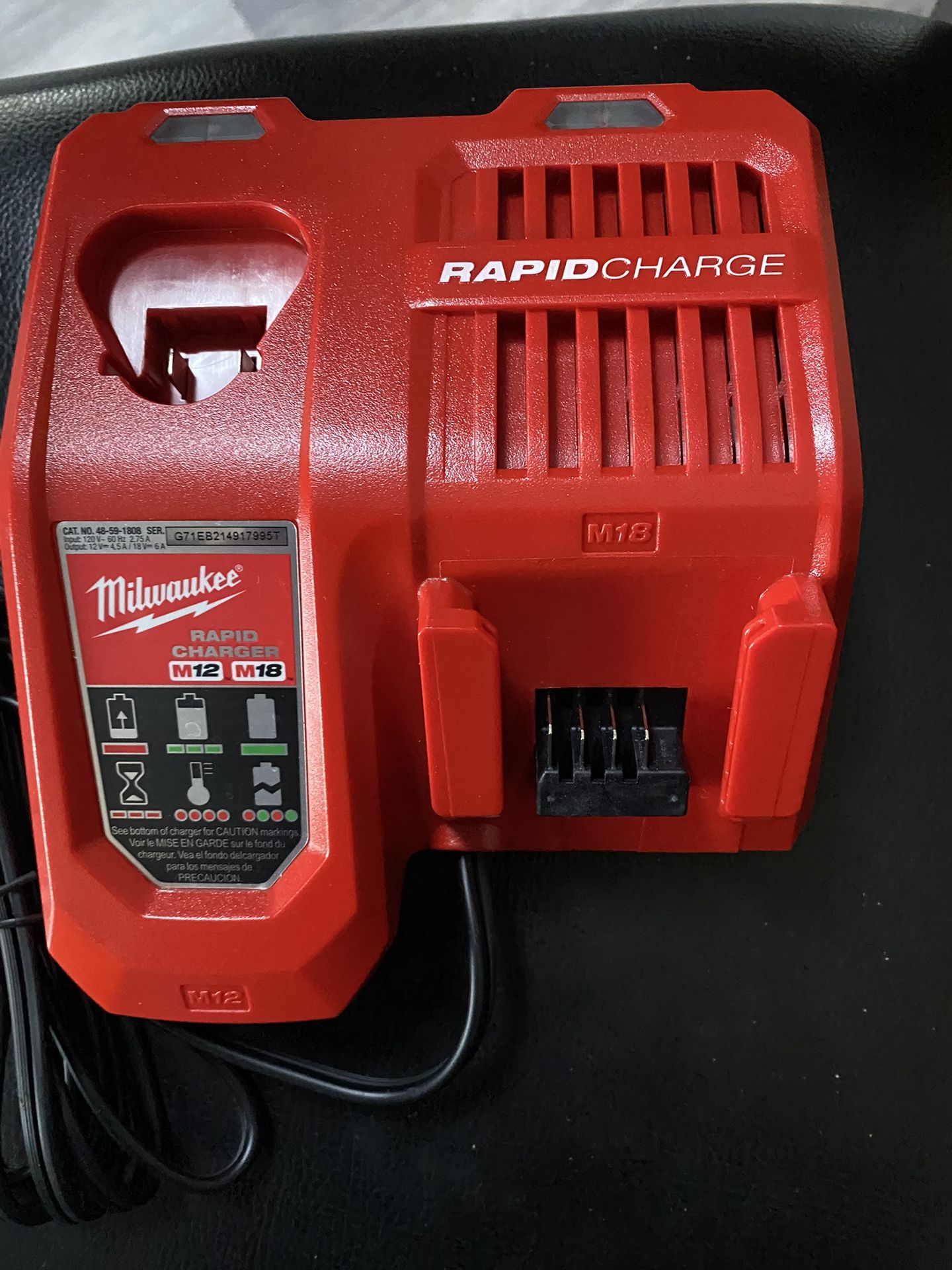 MILWAUKEE RAPID CHARGER M18-M12 NEW FIRM $55 FIRM NO Offers 