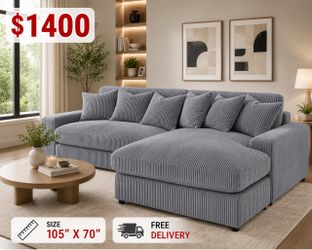 BRAND NEW -Free Delivery. Sectional, Sofa , Couch