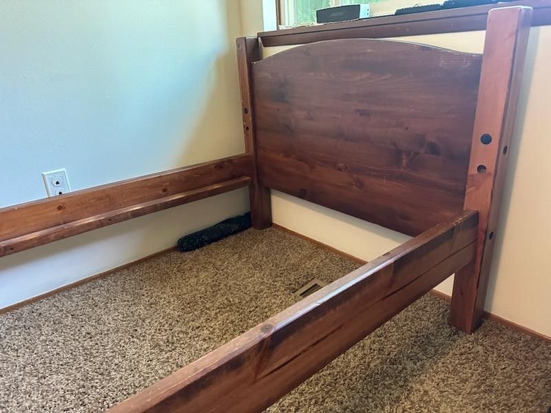 Twin Size Bed Frame - Solid Wood