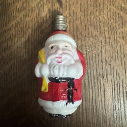 Vintage Santa lightbulb.