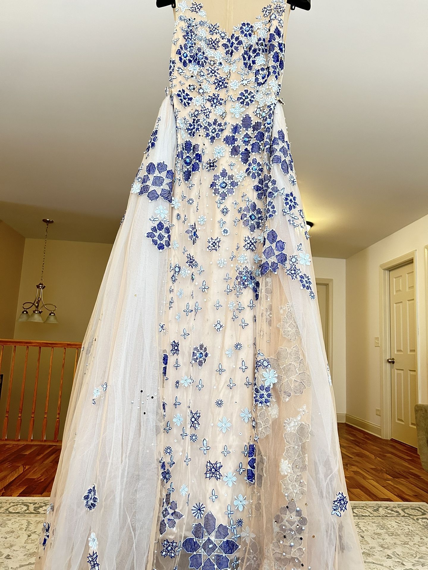 blue denim wedding dress Suzanne Denim Drop Waist Maxi Dress | Women's Clothing main image 0