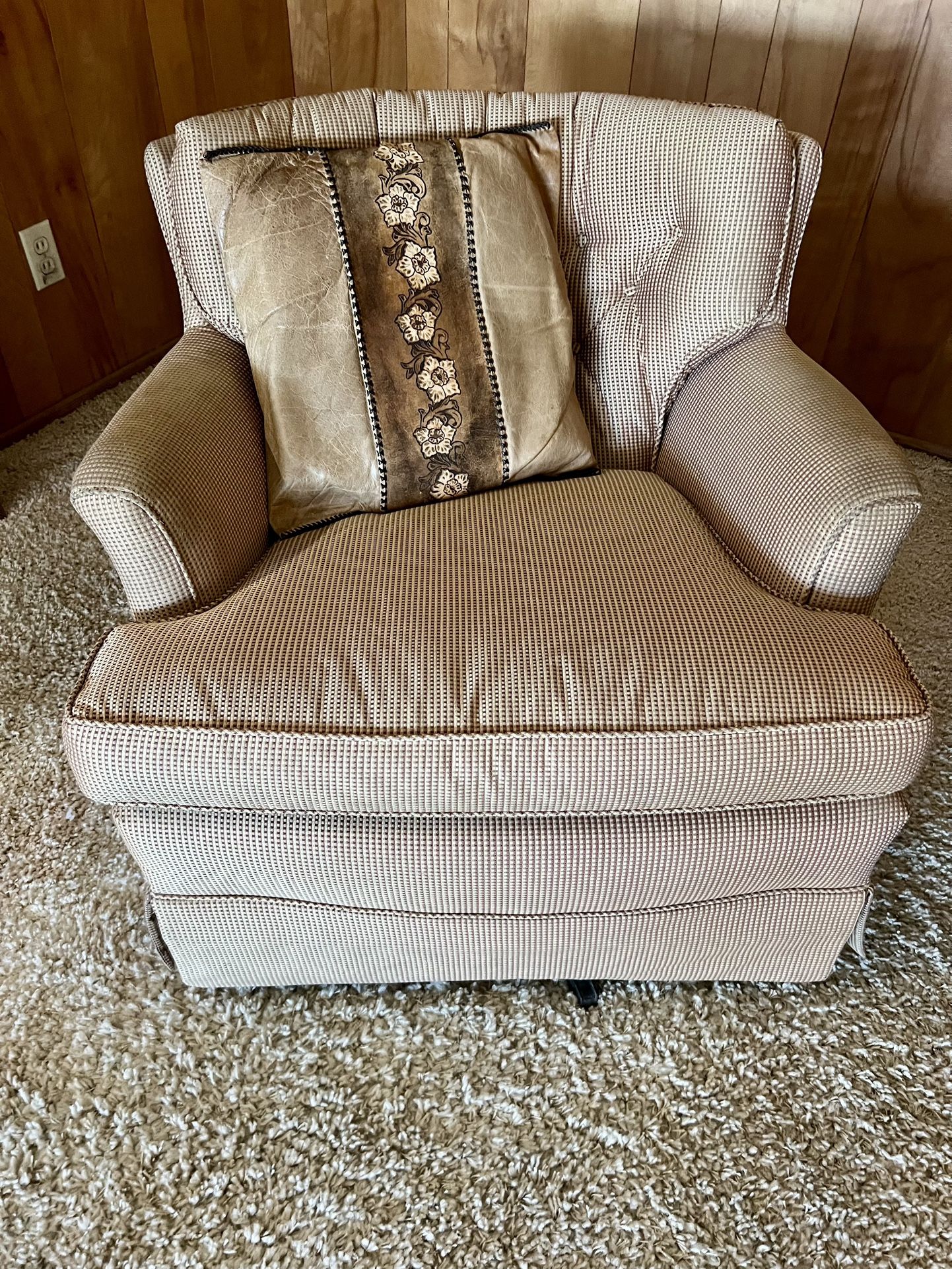 Swivel Rocking Fabric Chair