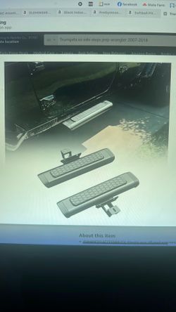 NEW 2PCS EZ Side Steps. For 2007 thru 2018 Jeep Wrangler JK 2/4 Doors Front Door Running Boards. 