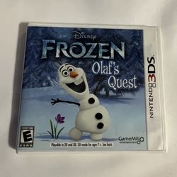 Disney Frozen: Olaf's Quest Nintendo 3DS Complete with Manual Tested