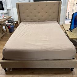 Queen Bed With Mattress 
