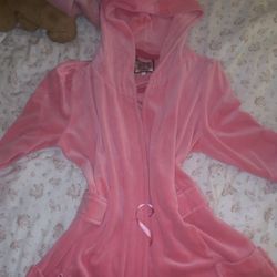 juicy couture pink velvet robe 