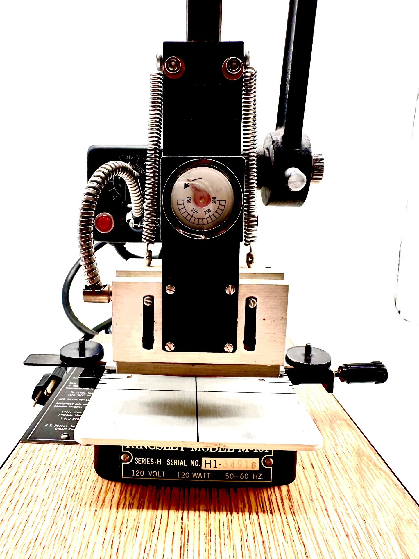 Kingsley Hot Foil Machine.